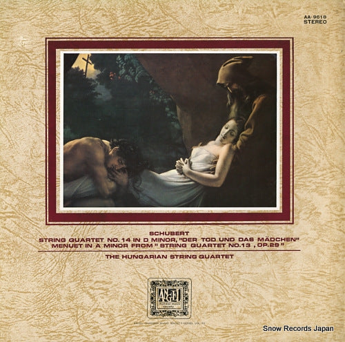HUNGARIAN STRING QUARTET, THE schubert; string quartet no.14 d minor,"der tod und das madchen" AA-9618