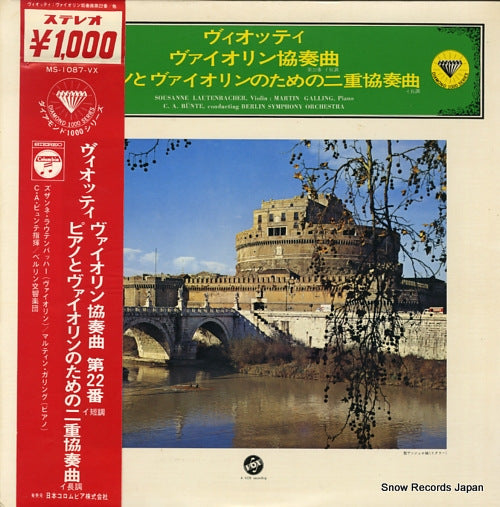 GALLING, MARTIN / SUSANNE LAUTENBACHER viotti; violin concerto no.22 in minor, double concerto in a major MS-1087-VX
