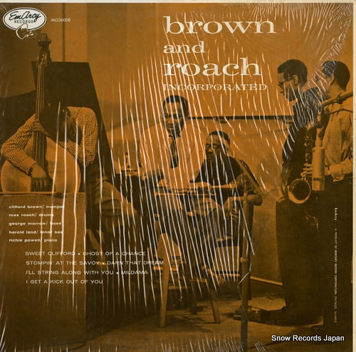 BROWN, CLIFFORD, AND MAX ROACH brown and roach, inc MG36008