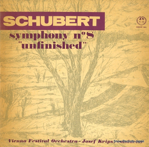 KRIPS, JOSEF schbert; symphony no.8 "unfinished" M-208