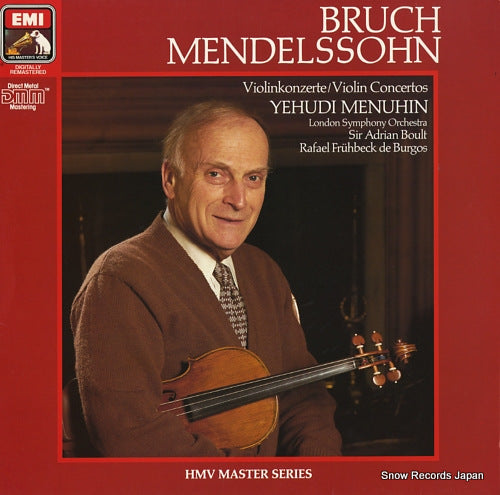 MENUHIN, YEHUDI bruch/mendelssohn; violin concertos EG2904911