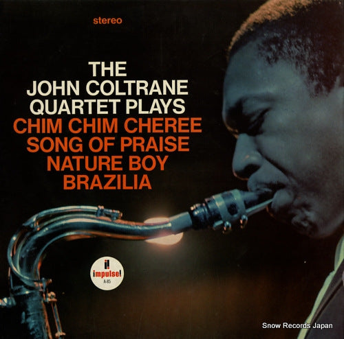 COLTRANE, JOHN the john coltrane quartet plays AS-85