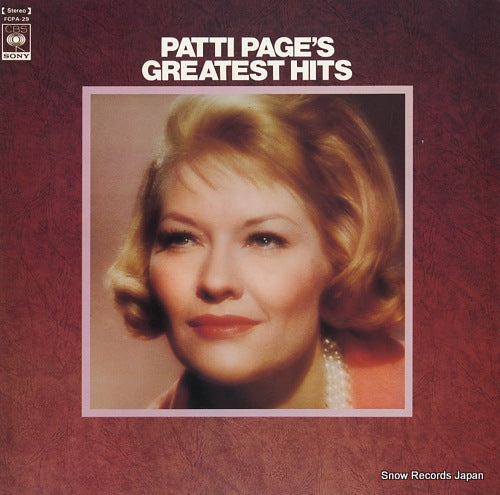 PAGE, PATTI graetest hits FCPA-29