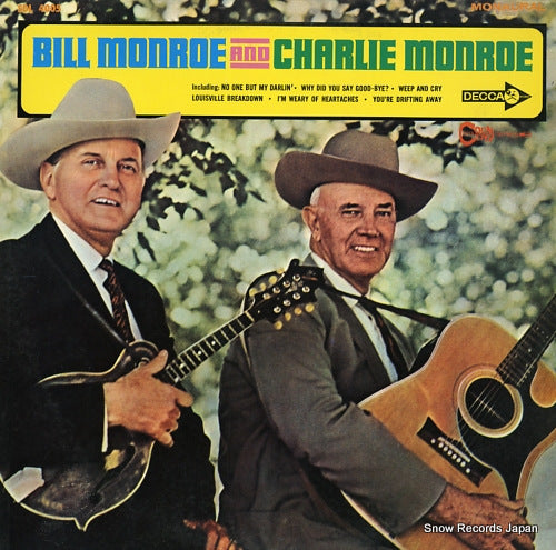 MONROE, BILL, AND CHARLIE MONROE father of blue grass music SDL4005