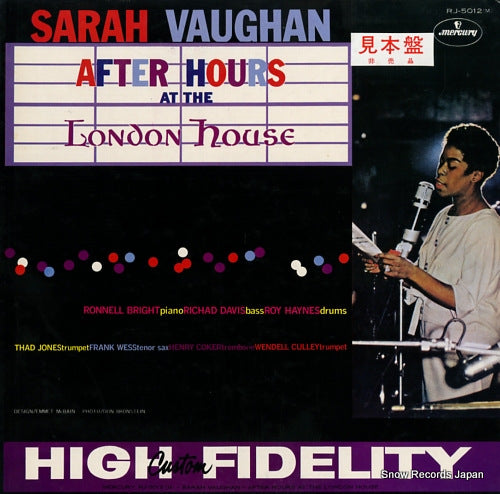 VAUGHAN, SARAH after hours at the london house RJ-5012M