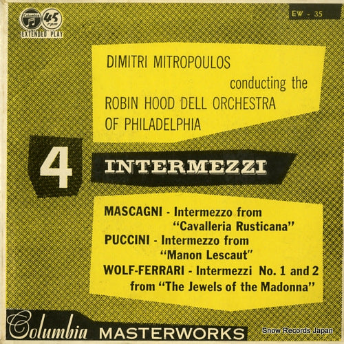MITROPOULOS, DIMITBI 4 intermezzi EW-35