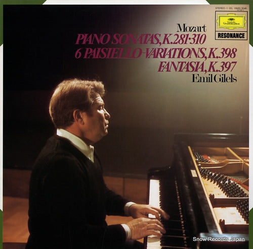 GILELS, EMIL mozart; piano sonatas, k.281 and 310 15MG3046