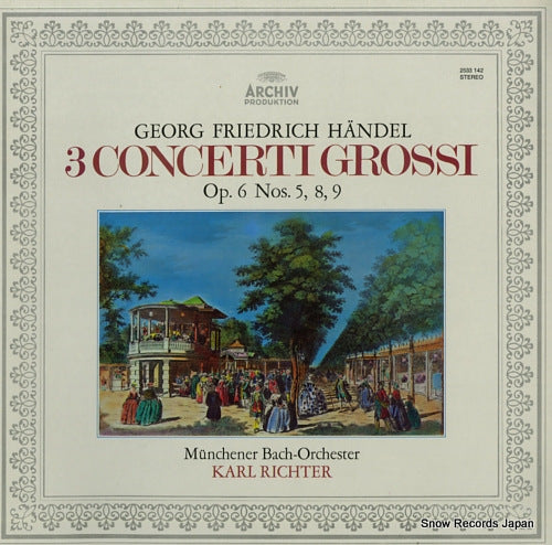 RICHTER, KARL handel; 3 concerti grossi op.6 nos.5, 8, 9 2533142