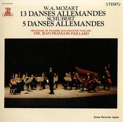 PAILLARD, JEAN-FRANCOIS mozart; 13 danses allemandes OS-2338-RE