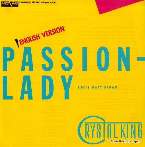 CRYSTAL KING passion-lady(english version) 7A0101