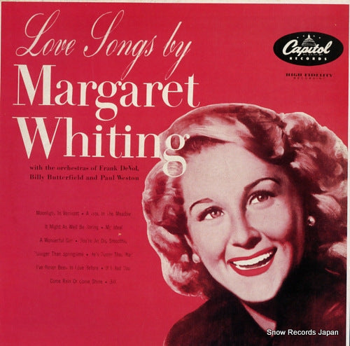 WHITING, MARGARET love songs ED2604221