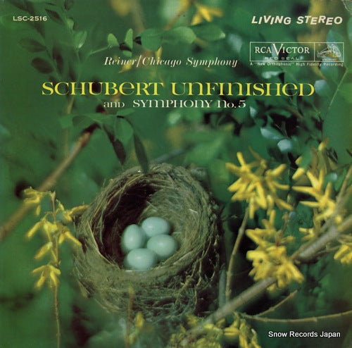 REINER, FRITZ schubert; unfinshed / symphony no.5 LSC-2516
