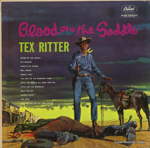 RITTER, TEX blood on the saddle T1292
