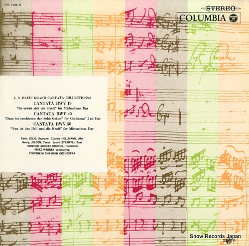 WERNER, FRITZ bach; cantata bwv19, 40 & 50 OS-728-R