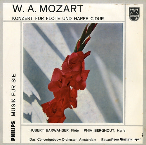 BEINUM, EDUARD VAN mozart; konzert fur flote und harfe c-dur G05383R