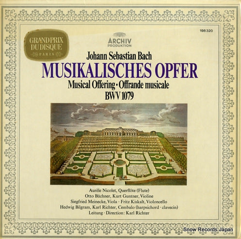 RICHTER, KARL bach; musikalisches opfer bwv1079 198320