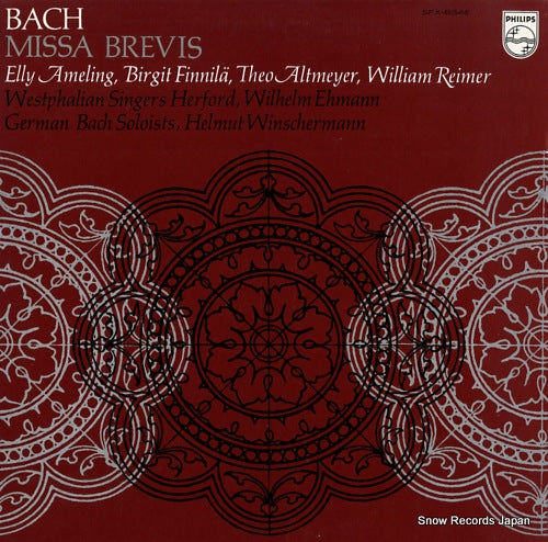 WINSCHERMANN, HELMUT bach; missa brevis in g minor & in g major SFX-8549