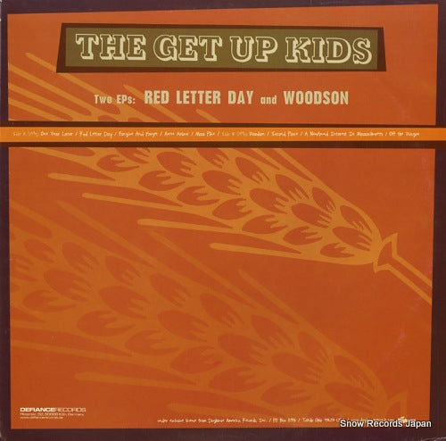 GET UP KIDS, THE two eps: red letter day and woodson DEFIANCEXXVII