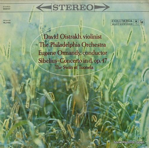 OISTRAKH, DAVID sibelius; concerto in d, op.47 "the swan of tuonela" MS6157