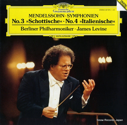 LEVINE, JAMES mendelssohn; symphonien no.3 "schottische", no.4 "italienische" 427670-1