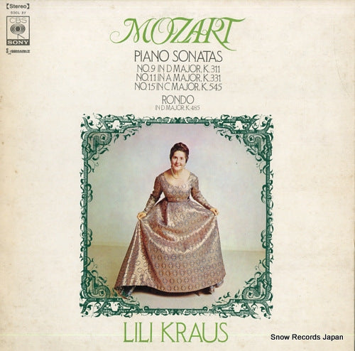 KARAUS, LILI mozart; piano sonata no.11 in a major, k.331 SOCL27