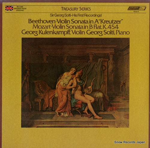 KULENKAMPFF, GEORG beethoven; violin sonata no.9 "kreutzer" R23214