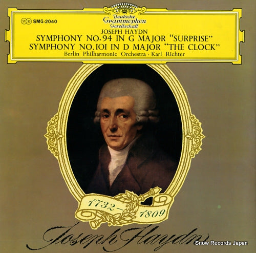 RICHTER, KARL haydn; symphony no.94 "surprise", symphony no.101 "the clock" SMG-2040