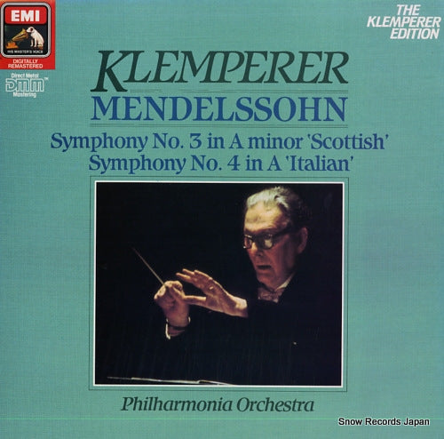 KLEMPERER, OTTO mendelssohn; symphony no.3 & 4 ED2905791