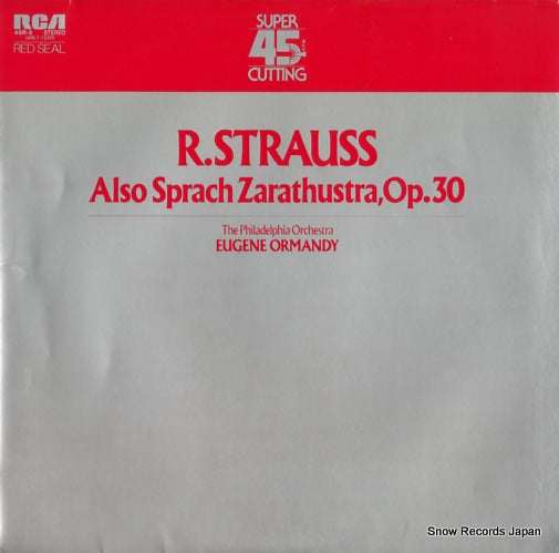ORMANDY, EUGENE strauss; also sprach zarathustra,op.30 45R-3
