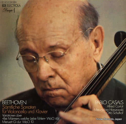 CASALS, PABLO beethoven; samtliche sonaten fur violoncello und klavier 1C147-01538/39M
