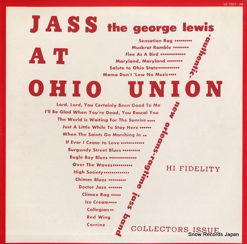 LEWIS, GEORGE jass at ohio union VC-7027