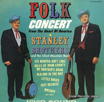 STANLEY BROTHERS, THE folk concert from the heart of america VIP-5046(M)