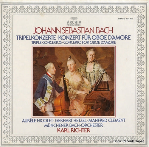 RICHTER, KARL bach; konzert fur flote violine cembalo und streicher bwv.1044 2533452