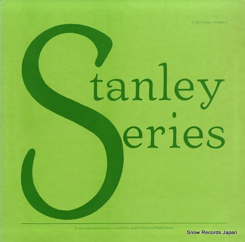 STANLEY BROTHERS, THE stanley series volume 1, number 3 CCSS-V1N3