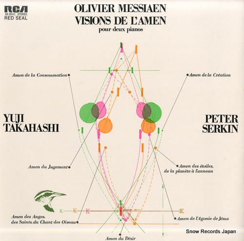 SERKIN, PETER / YUJI TAKAHASHI olivier messiaen; visions de l'amen pour deux pianos SX-2041