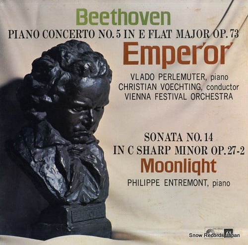PERLEMUTER, VLADO beethoven; piano concerto no.5 in e flat major op.73 "emperor" / sonata no.14 in c sharp minor op.27-2 "moonlight" CHJ-30021
