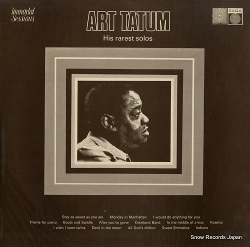 TATUM, ART his rarest solos SAGA6915