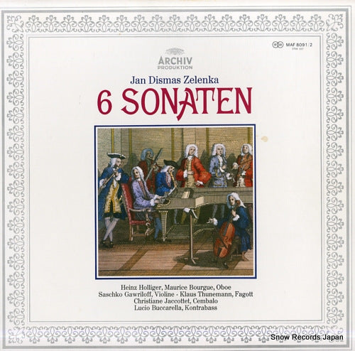 V/A jan dismas zelenka; 6 sonaten MAF8091/2