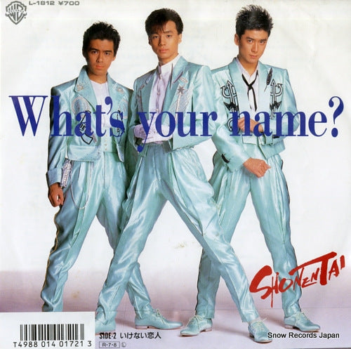SHONENTAI what's your name? L-1812