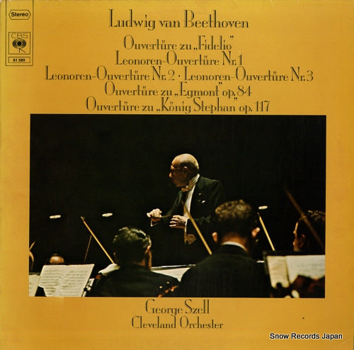 SZELL, GEORGE beethoven; ouverture zu fidelio CBS61580