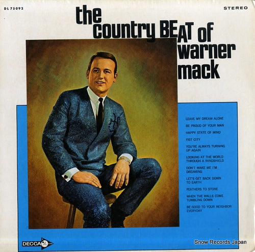 MACK, WARNER the country beat of warner mack DL75092