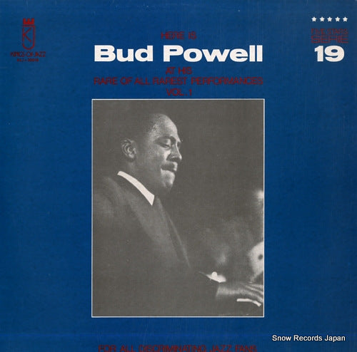 POWELL, BUD here is bud powell at his rare of all rarest performances vol. 1 KLJ-20019