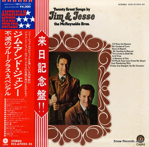 JIM AND JESSE twenty great songs by jim & jesse ECS-67024.25
