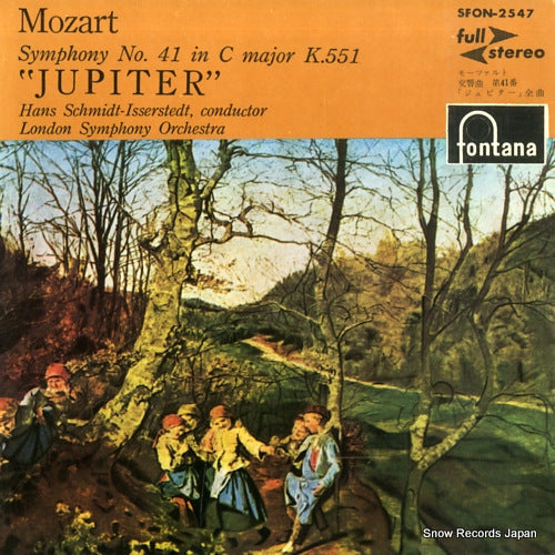 SCHMIDT-ISSERSTEDT, HANS mozart; symphony no.41 in c major "jupiter" SFON-2547