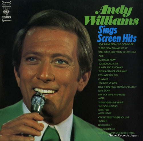 WILLIAMS, ANDY andy williams sings screen hits SOPJ26