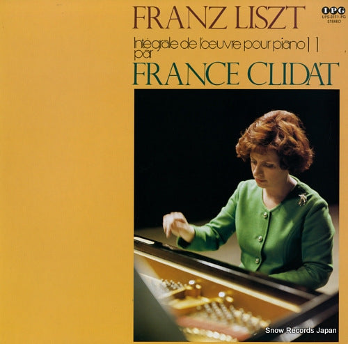 CLIDAT, FRANCE integrale de l'oeuvre pour piano de franz liszt par france clidat volume 11 UPS-3111-PG