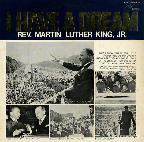 KING, MARTIN LUTHER, JR. i have a dream SJET-8062(M)