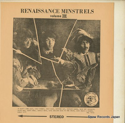 BEATLES, THE renaissance minstrels volume 3 TMQ73032