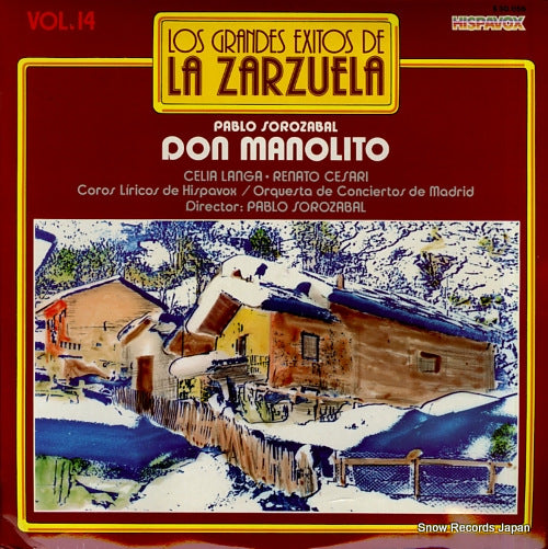 SOROZABAL, PABLO sorozabal; don manolito S30.056