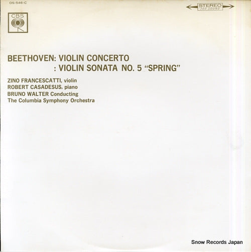 FRANCESCATTI, ZINO beethoven; violin concerto / violin sonata no.5 "spring" OS-546-C